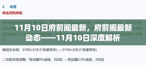 府前阁最新动态深度解析，11月10日报告出炉