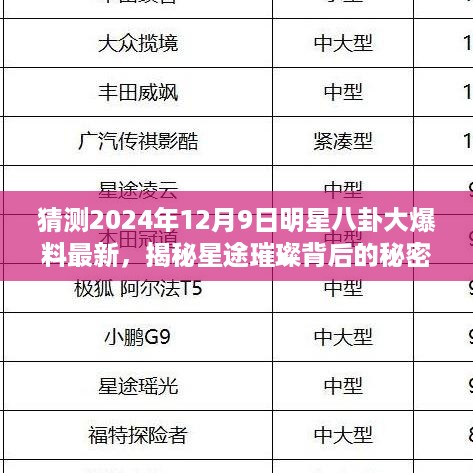 揭秘星途背后的秘密，2024年明星八卦大爆料启示录——星途璀璨背后的学习与自信之路