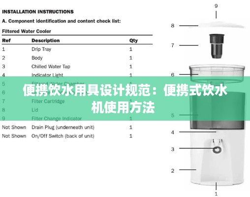 便携饮水用具设计规范：便携式饮水机使用方法 