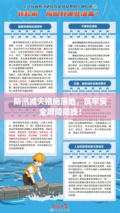 防汛减灾措施落地，筑牢安全屏障防线！