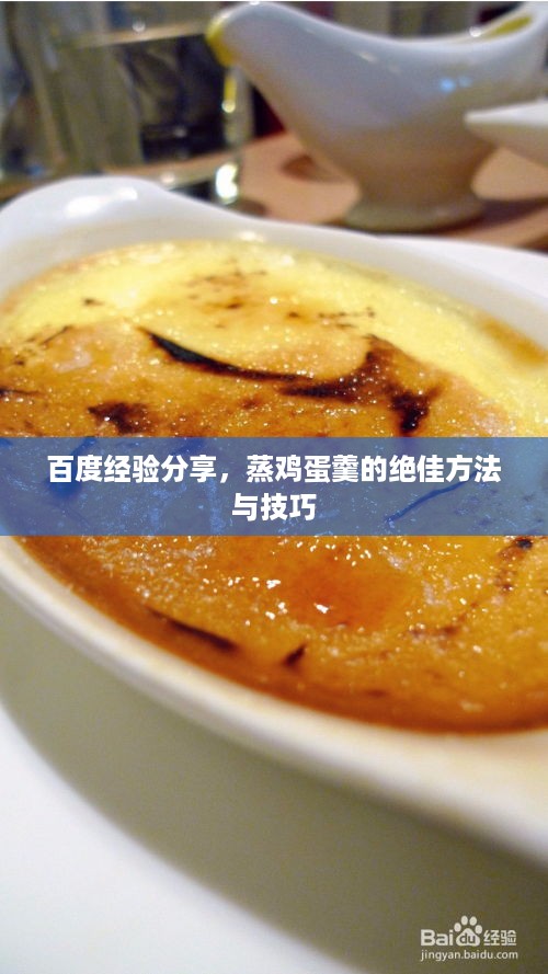 百度经验分享，蒸鸡蛋羹的绝佳方法与技巧